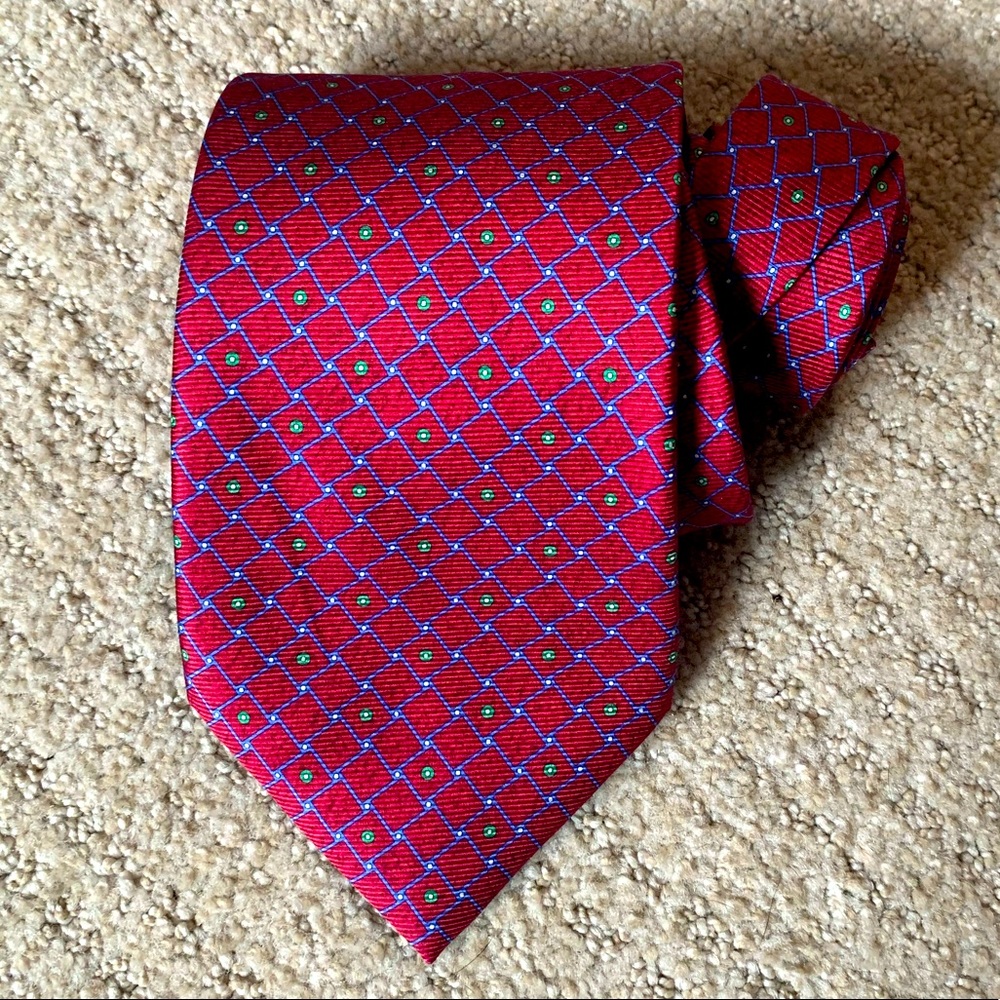 BVLGARI Seven Fold Signature Silk Tie by Davide Pizzigoni
